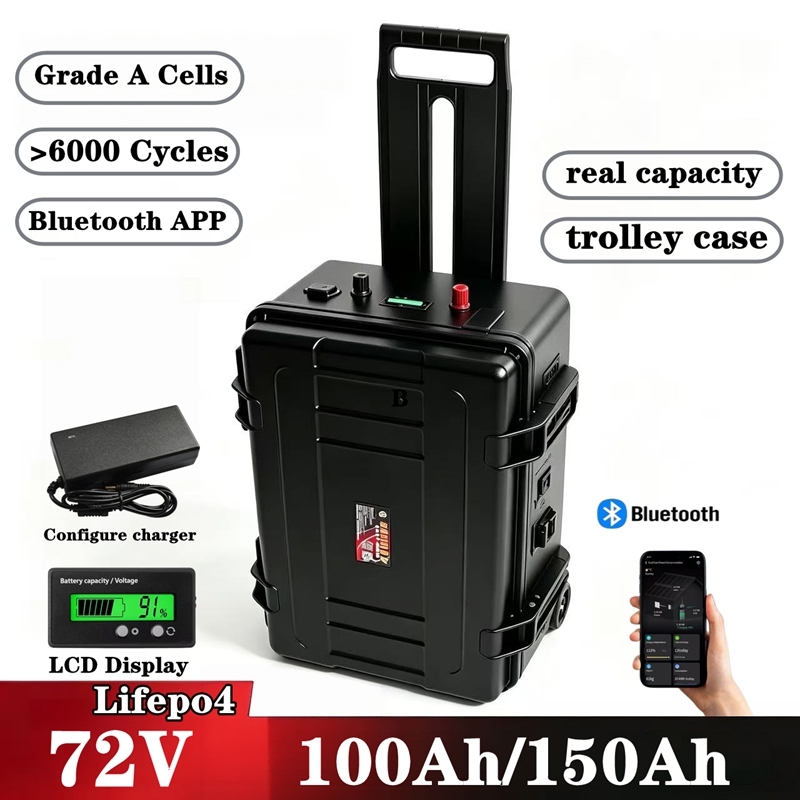 Lifepo4 72V 100Ah Battery Pack Ev - Wasserdichter 72V 150Ah 100Ah LiFePO4 Lithium-Akku