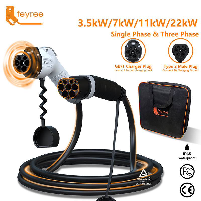 Feyree EV-Ladekabel Typ2 Steck – Ev Charger Type 2 22Kw 32A 3 Phase Bewertung und Preis
